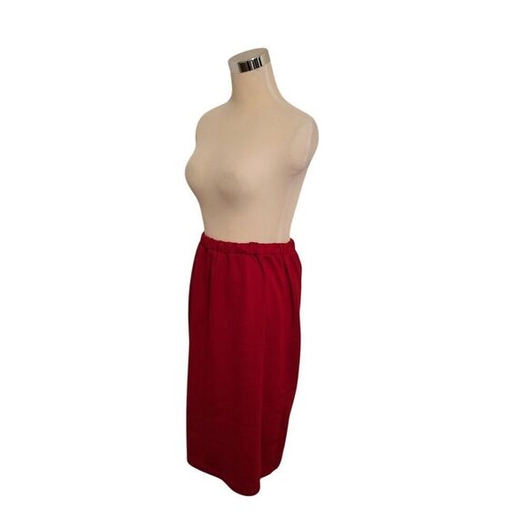 MOA Red Pencil Pull-on Elastic Waist Skirt Size S - Picture 4 of 8